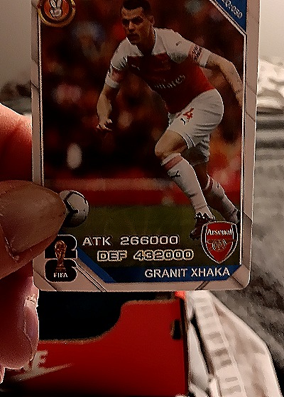 2022 FIFA World Cup Granit Xhaka Arsenal Card — front