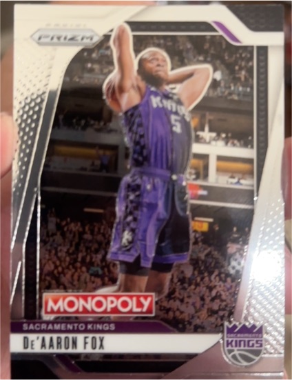2024-25 Panini Prizm Monopoly #37 De'Aaron Fox — front