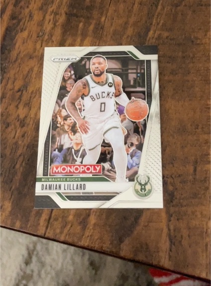 2024-25 Panini Prizm Monopoly #8 Damian Lillard — front