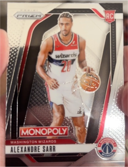 2024-25 Panini Prizm Monopoly #86 Alexandre Sarr — front