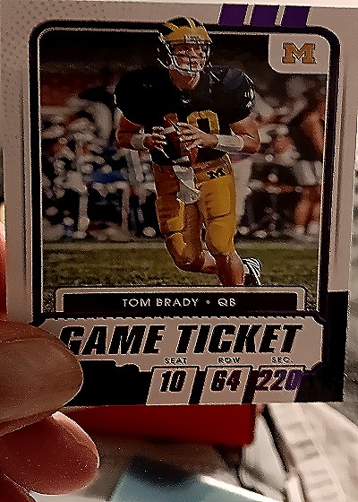 2021 Panini Contenders Draft Picks Game Ticket #8 Tom Brady — front