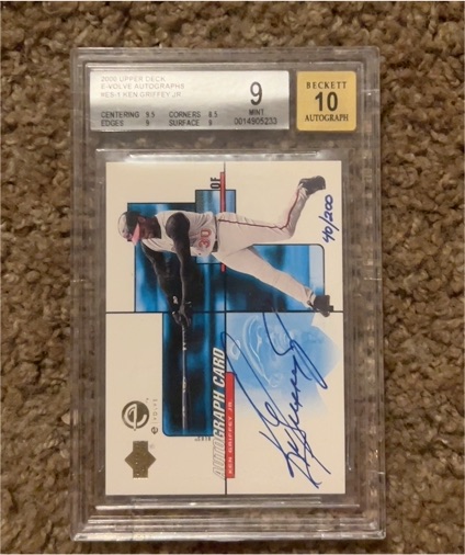 2000 Upper Deck Evolve Autographs Ken Griffey Jr. — front