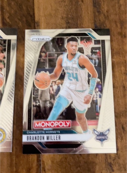 2024-25 Panini Prizm Monopoly #32 Brandon Miller — front