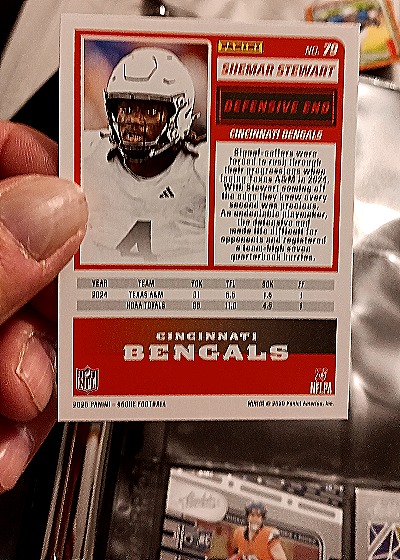 2025 Panini Score A Treat #79 Shemar Stewart — back