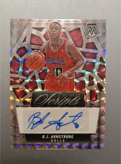 2024-25 Panini Mosaic Scripts #MS-BJA B.J. Armstrong — front