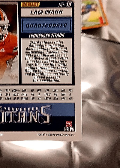 2025 Panini Score-A-Treat #13 Cam Ward Rookie — back