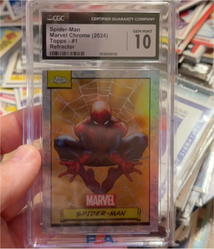 2024 Topps Chrome Marvel #1 Spider-Man — front
