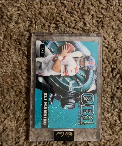 2024 Wild Card QB1 On The Clock #1/3 Eli Manning — front