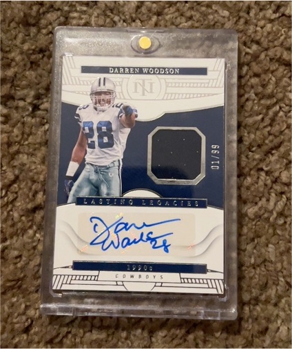 2022 Panini National Treasures Lasting Legacies #LLE-DWO Darren Woodson — front