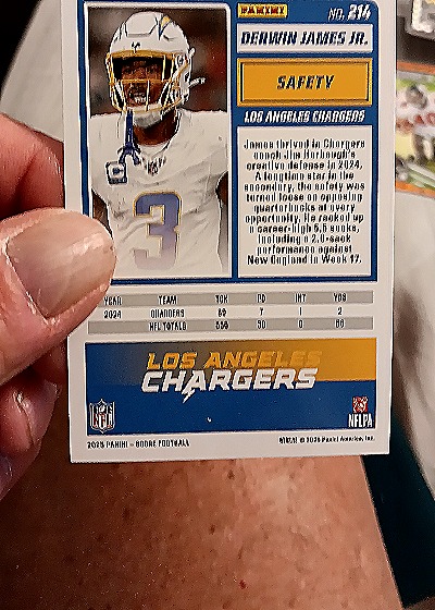 2024 Panini Score A Treat Halloween #214 Derwin James Jr. — back