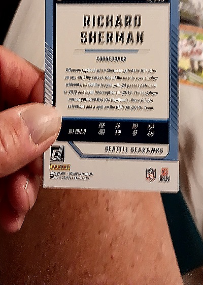 2023 Donruss #163 Richard Sherman — back