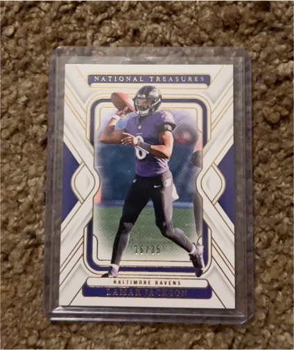2024 Panini National Treasures #7 Lamar Jackson — front