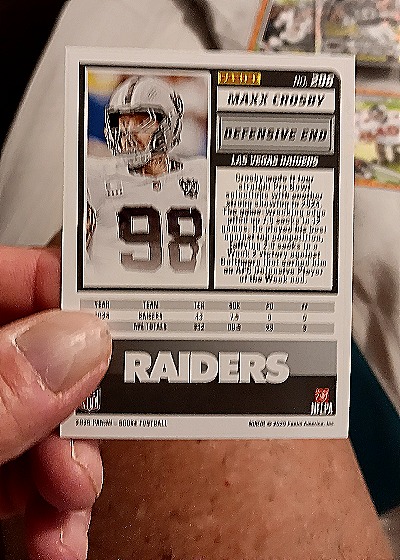 2025 Panini Score A Treat #205 Mark Crosby — back