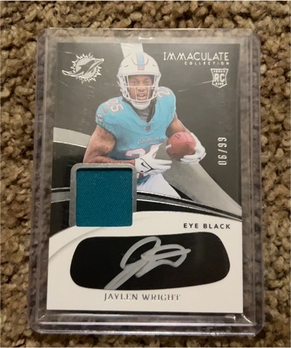 2024 Panini Immaculate #EYE-JWR Jaylen Wright — front