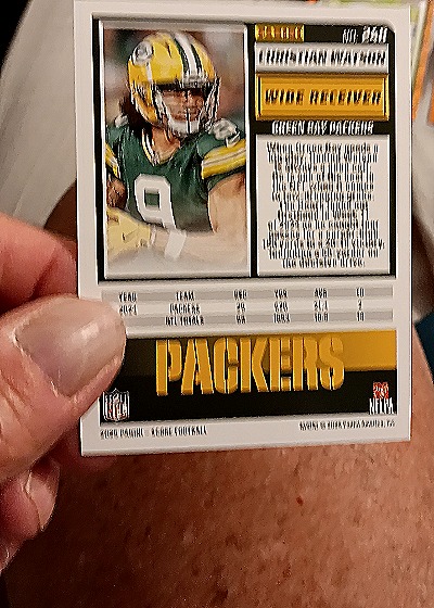 2025 Panini Score-A-Treat #248 Christian Watson — back