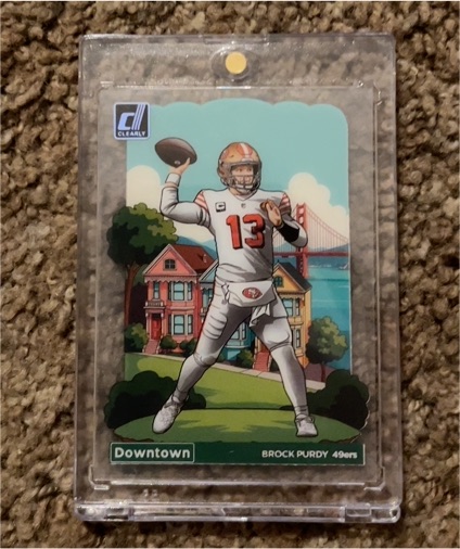 2024 Panini Donruss Clearly Downtown Brock Purdy — front