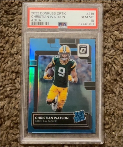 2022 Donruss Optic #219 Christian Watson — front