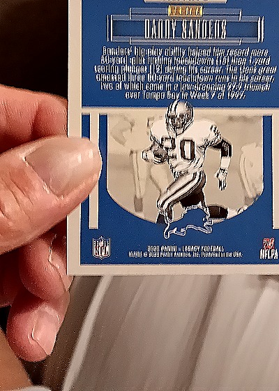 2023 Panini Legacy For The Ages #FTA-6 Barry Sanders — back