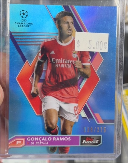 2022-23 Topps Finest UEFA Club Competitions #34 Goncalo Ramos — front