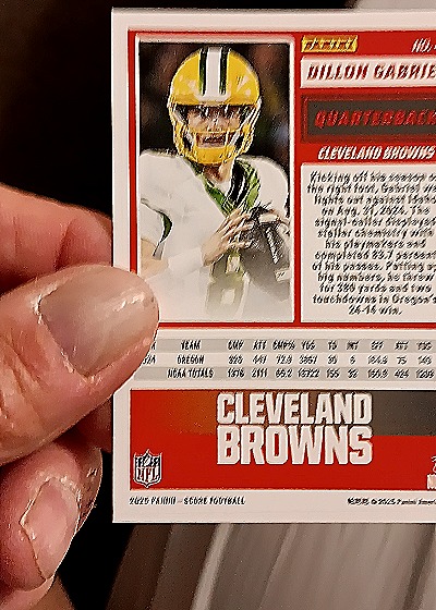 2025 Panini Score A Treat Halloween #41 Dillon Gabriel — back