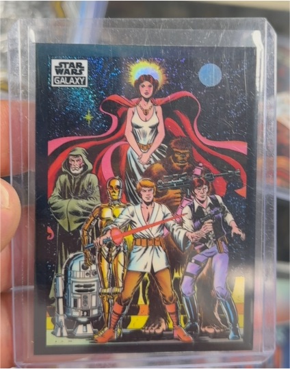 2022 Topps Chrome Star Wars Galaxy #57 Star Wars Box Cover Art — front