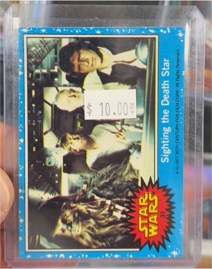 1977 Topps Star Wars #31 Sighting the Death Star — front