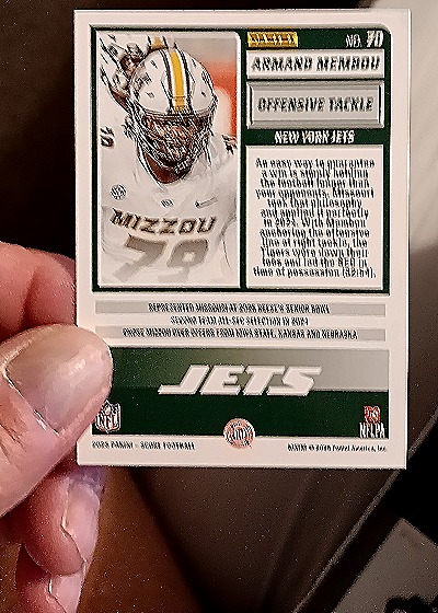 2025 Panini Score #RC Armand Membou — back