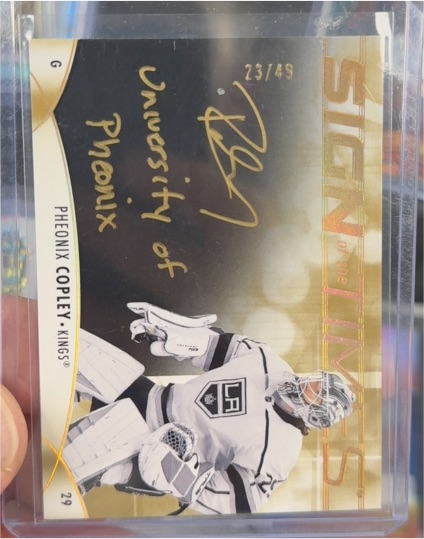 2022 Upper Deck Sign of the Times #29 Pheonix Copley — front
