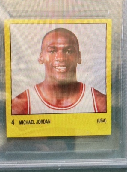 1987-88 Panini Spanish Stickers #4 Michael Jordan — front