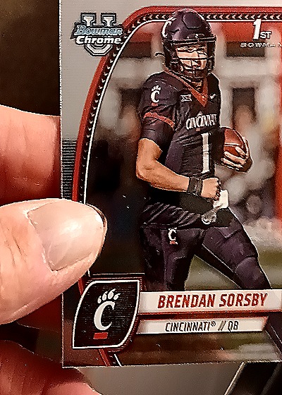 2024 Bowman University Chrome #26 Brendan Sorsby — front