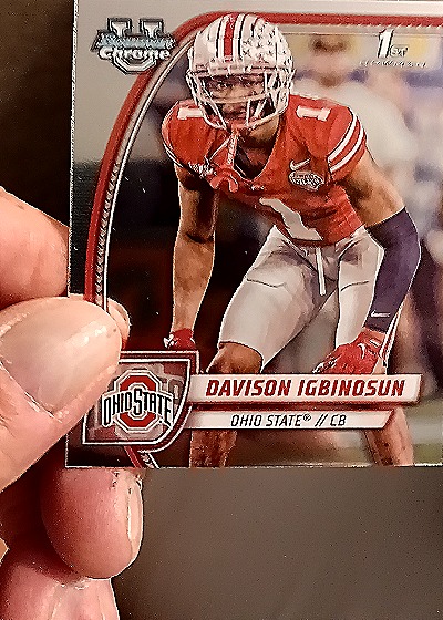 2024 Bowman Chrome University #54 Davison Igbinosun — front