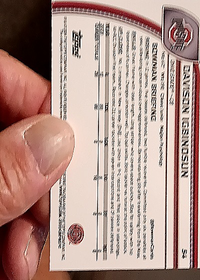 2024 Bowman Chrome University #54 Davison Igbinosun — back