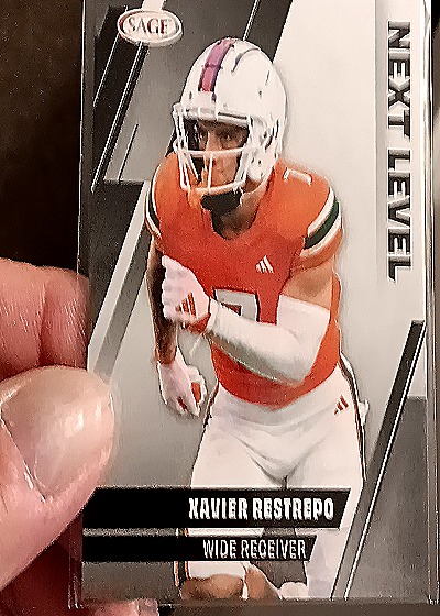2025 Sage Football Next Level #112 Xavier Restrepo — front