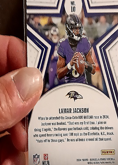 2024 Panini Rookies & Stars #10 Lamar Jackson — back