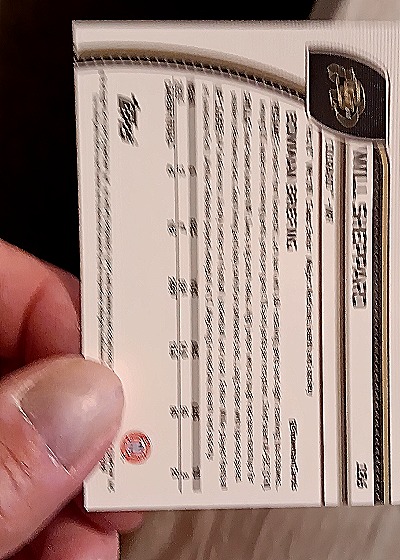 2024 Bowman University Chrome #186 Will Sheppard — back