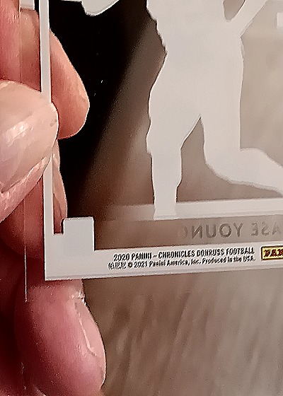 2020 Panini Chronicles Donruss Clearly Rated Rookie #RR-CY Chase Young — back