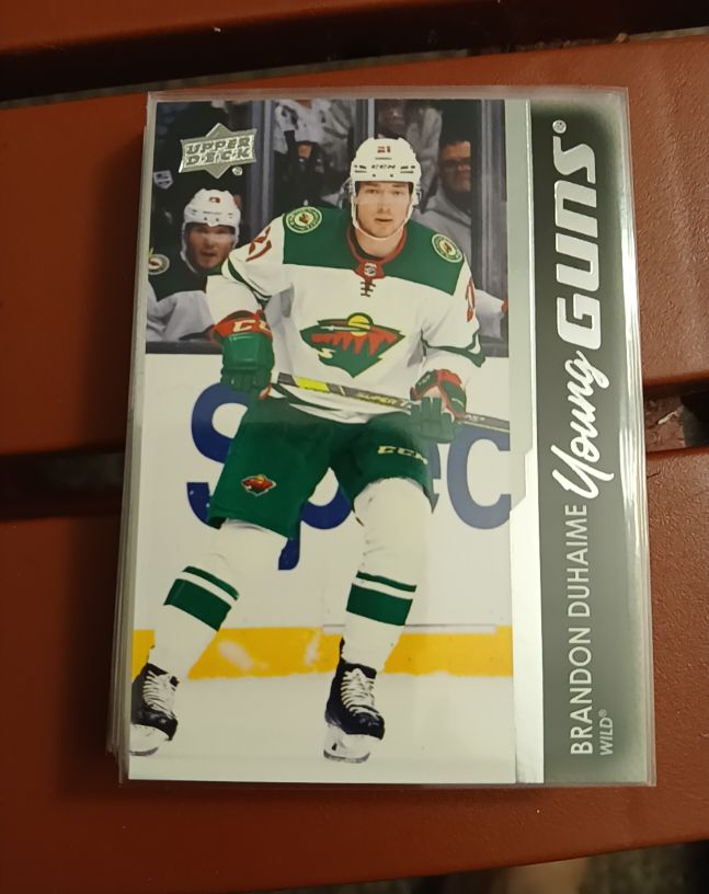 2021-22 Upper Deck #474 Brandon Duhaime Young Guns Rookie RC — front