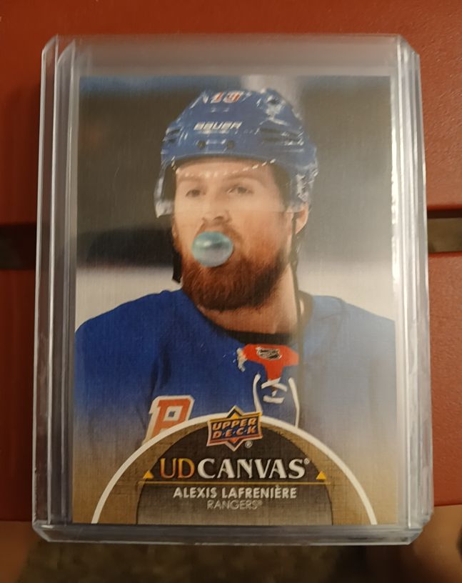 2021-22 Upper Deck Series 2 Canvas #C173 Alexis Lafreniere — front