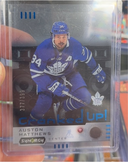 2023-24 Upper Deck Synergy Cranked Up! #CR-AM Auston Matthews — front