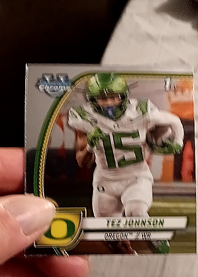 2024 Bowman University Chrome #171 Tez Johnson — front