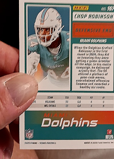 2025 Score A Treat Halloween #167 Chop Robinson — back