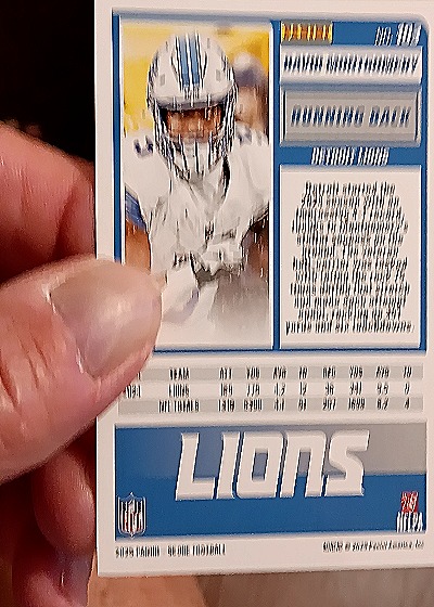 2025 Panini Score-A-Treat #103 David Montgomery — back