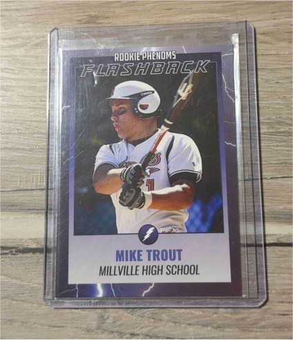 2024 Rookie Phenoms Flashback Mike Trout Millville High School — front