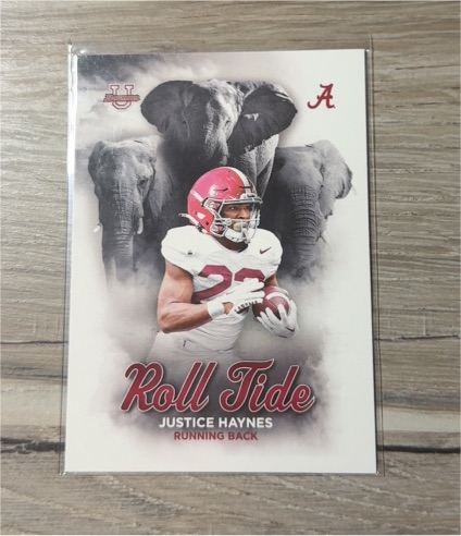 2023 Bowman U Alabama Roll Tide #RT-13 Justice Haynes — front