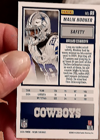 2025 Panini Score-A-Treat #99 Malik Hooker — back