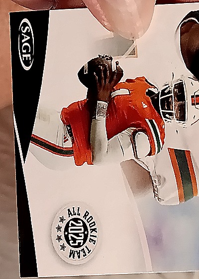 2025 Sage High Series #163 Miami Hurricanes All Rookie Team — front