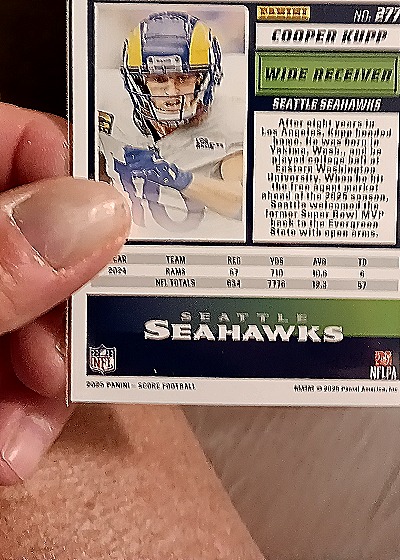 2025 Panini Score-A-Treat #277 Cooper Kupp — back
