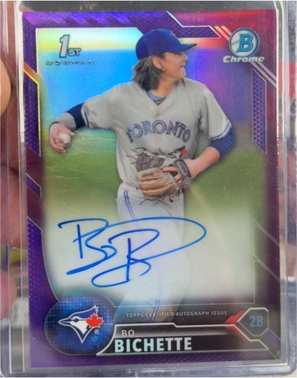 2016 Bowman Chrome Draft #CDA-BOB Bo Bichette — front