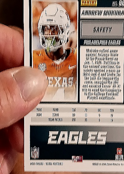 2025 Panini Score #98 Andrew Mukuba — back