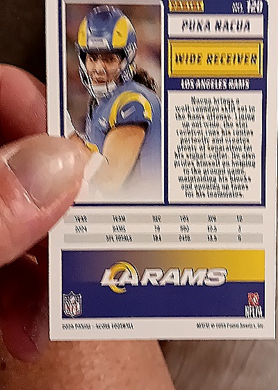 2025 Panini Score-A-Treat Football #120 Puka Nacua — back